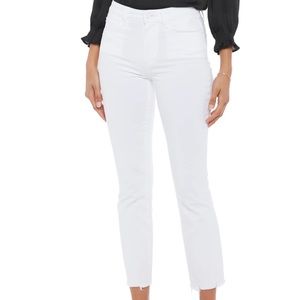 NWT Paige Cindy High Rise Straight Crop Jeans - White - 30